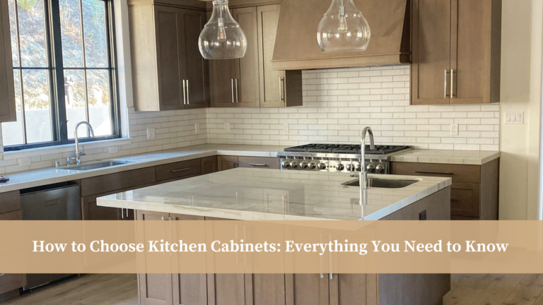How to Choose Kitchen Cabinets Everything You Need to Know
